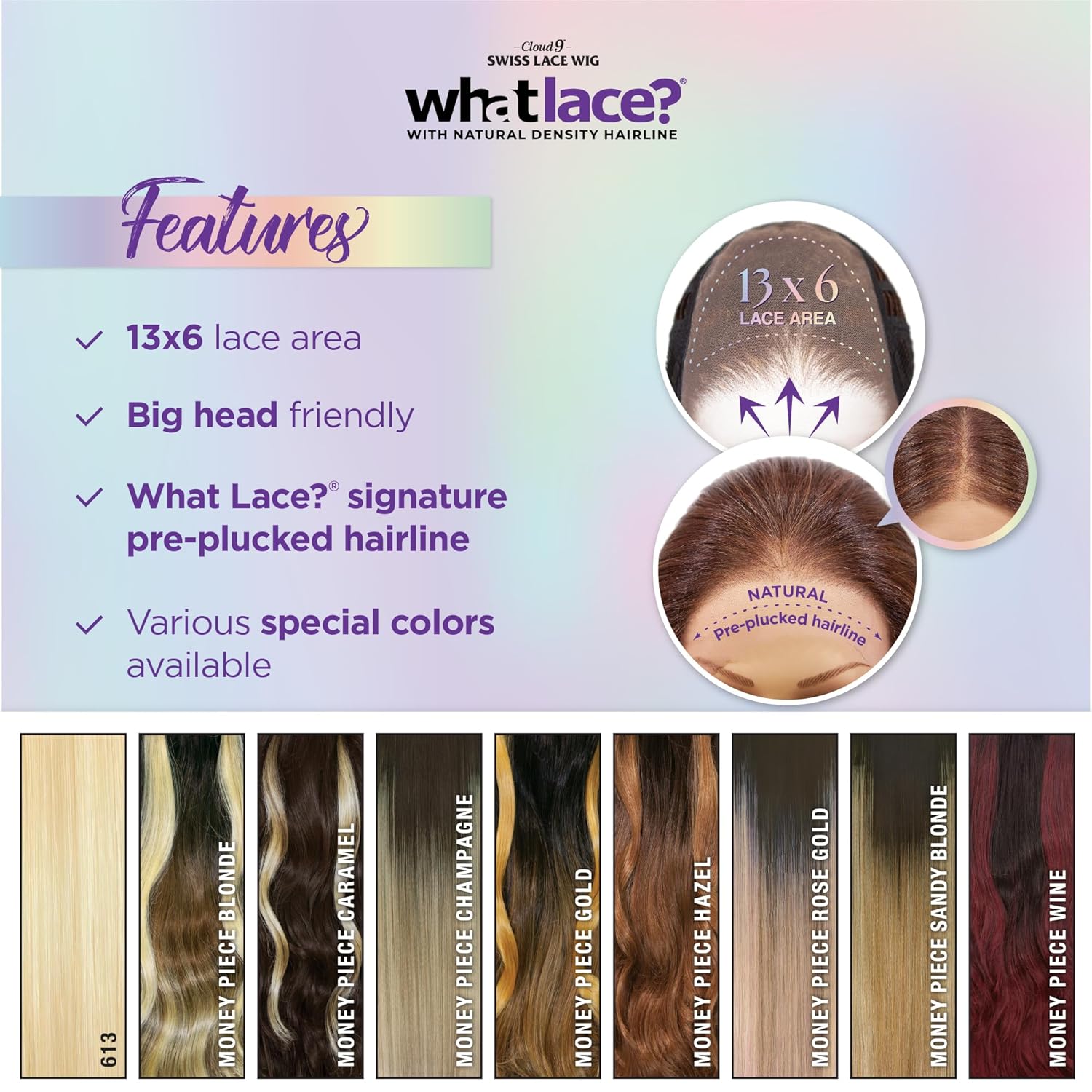 Sensationnel What Lace 13X6 Wigs - Tyrina Lacefrontal Hand Tied Glueless Synthetic With Natural Density Preplucked Hairline (613 BLONDE)