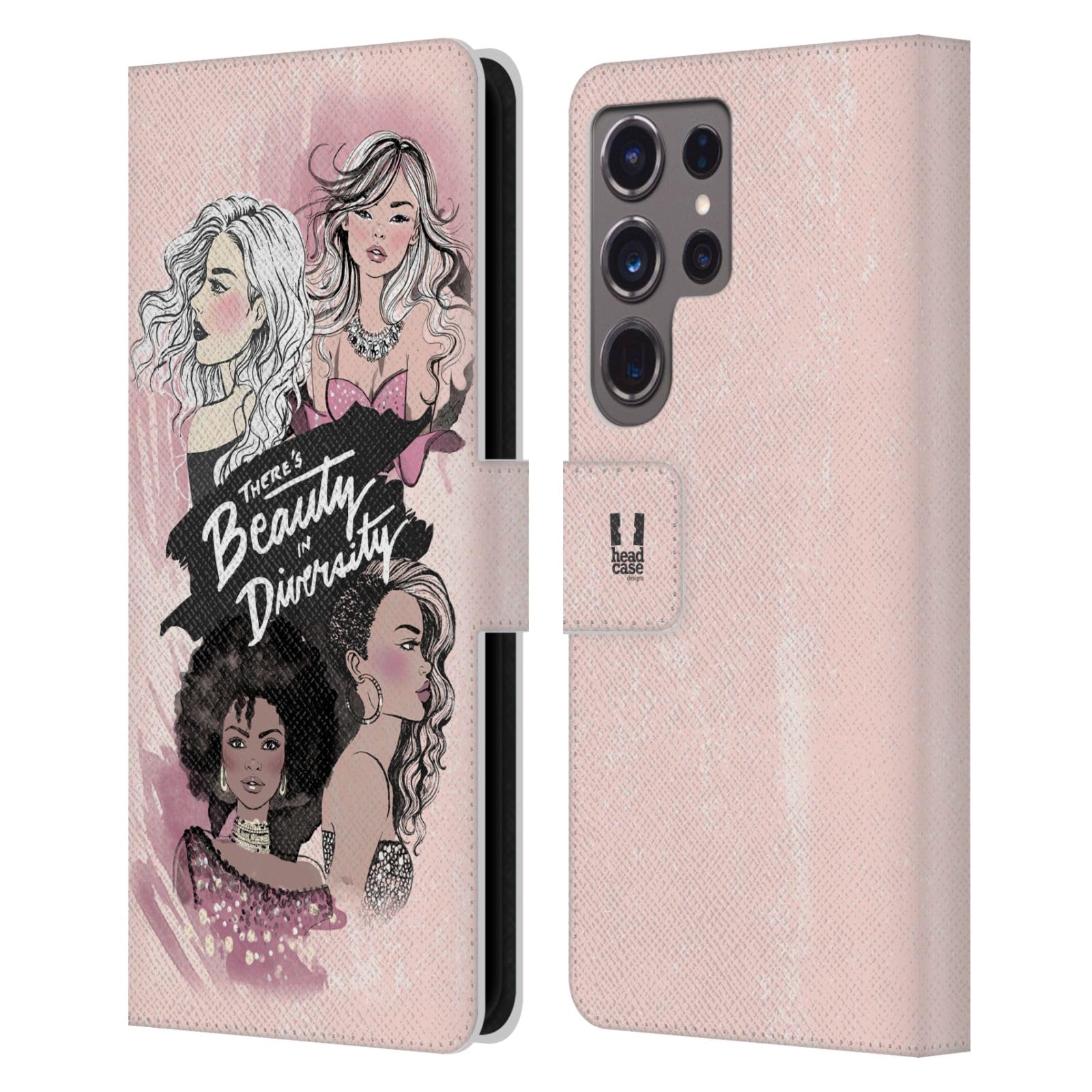 Funda Samsung S24 Ultra carcasa cuero tipo libro Head Case Designs con tapa protectora 7
