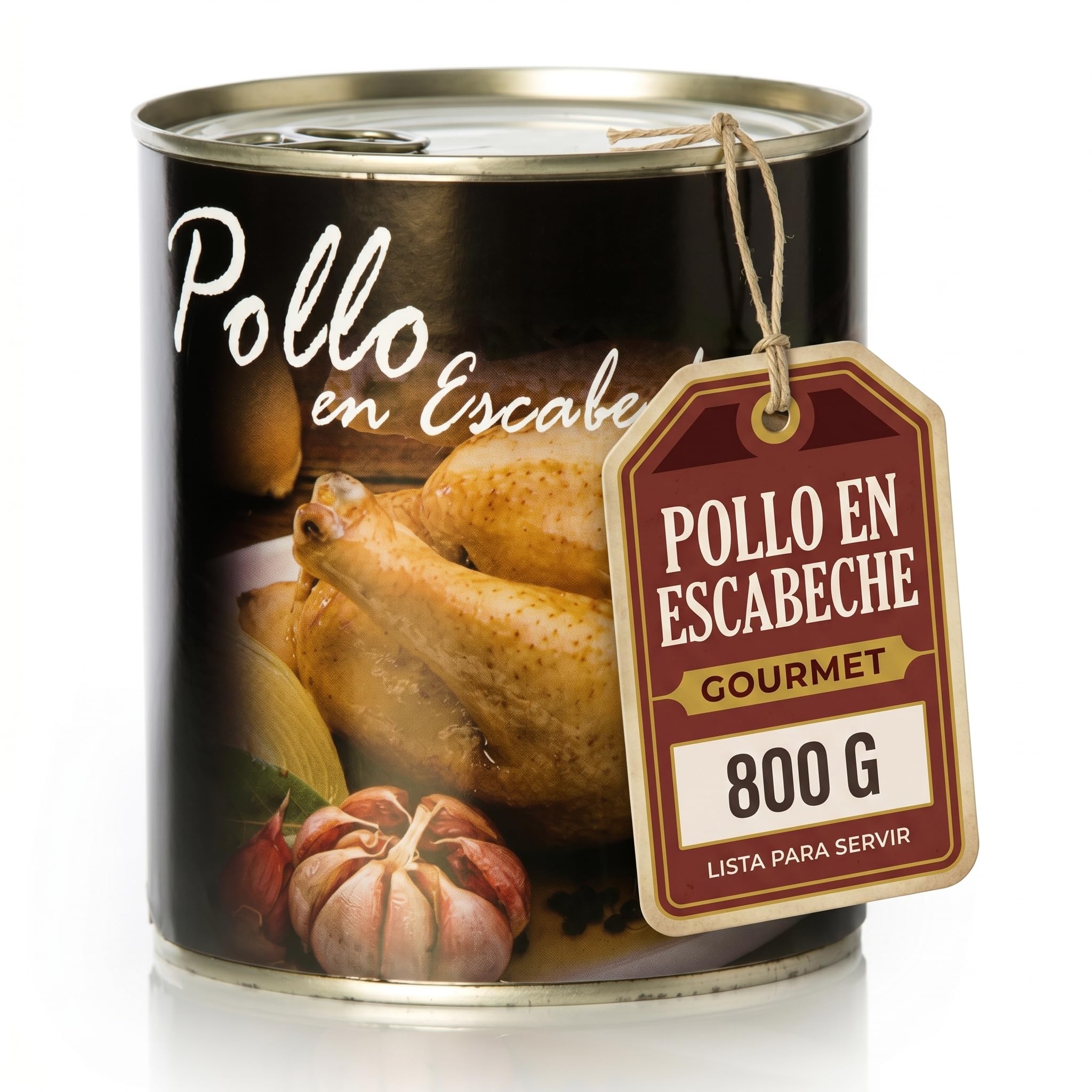 POLGRI Pollo en Escabeche 800 g Conserva de Pollo Gourmet Artesana Picanton con Especias Naturales Hierbas Aromaticas Receta Tradicional Espanola Lata Plato Preparado Comida Lista para Comer de 1967