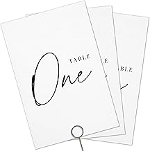 Black Table Numbers - Wedding Reception Table Numbers 1-30 - 4x6 Inches