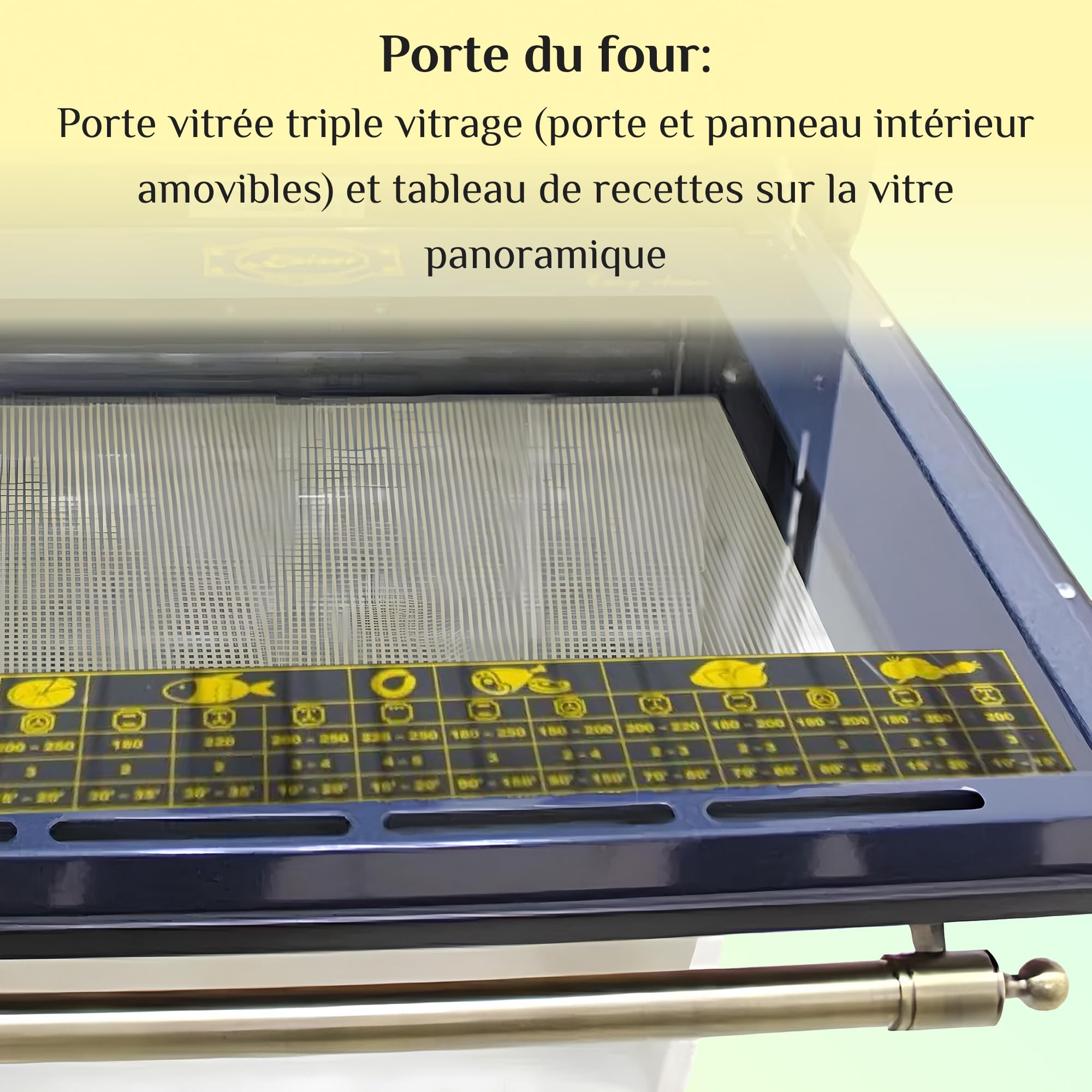 Four encastrable Kaiser EH 6355 Em 60 cm ivoire · 67 L · Four électrique multifonction 8 modes · Air chaud · Gril infrarouge · Autonettoyage catalytique · Classe A · Émail noir & verre