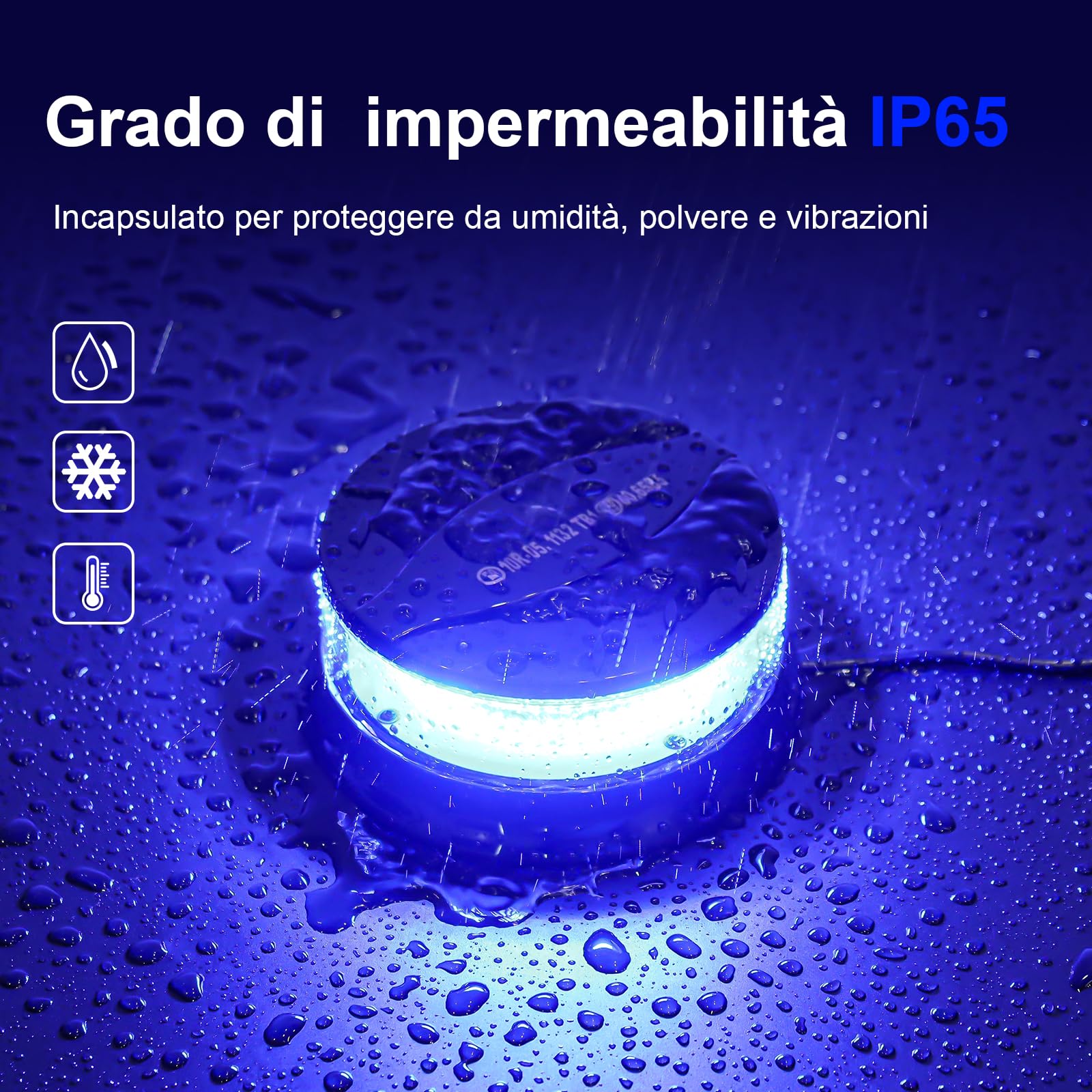 Luce blu auto lampeggiante luci base magnetica LED lampeggiante rotante 12v luce di avvertimento con magnetico e 3 metri di cavo per auto auto camion
