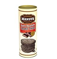 Vista 4 de Mandy's Cookie Thins, sabor a coco crujiente, 4.6 onzas, paquete de 6, 42 galletas, ligeras y crujientes, hechas con coco real, Halal