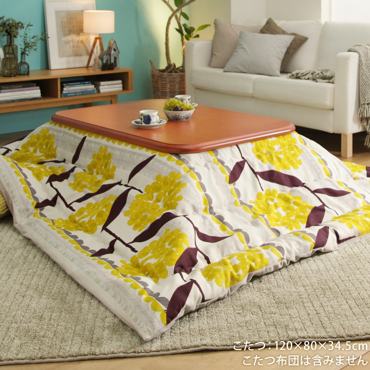 Amazon | 大判サイズ 折れ脚・継脚付フラットヒーターこたつ フラット