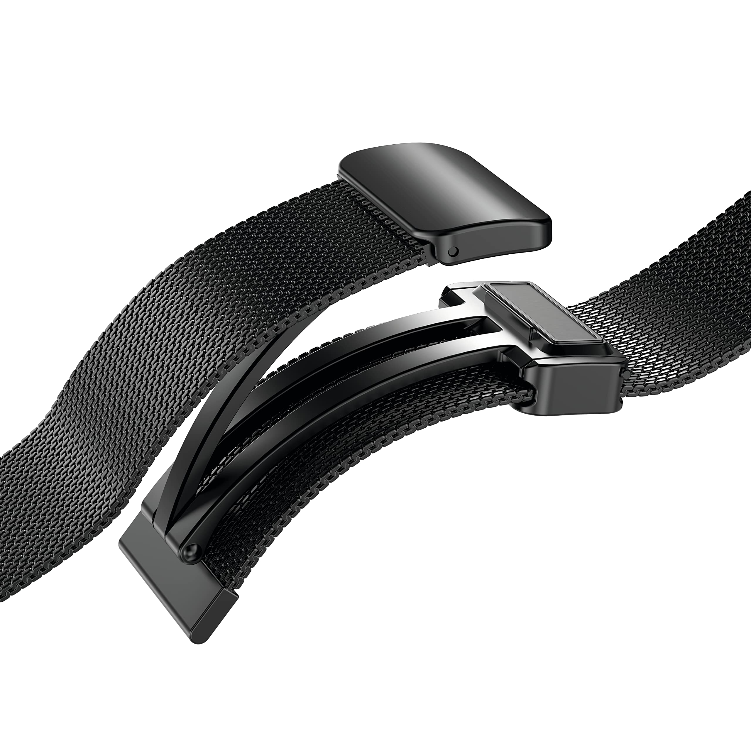 Hochuen Bracelet milanais pour Galaxy Watch 5 | Watch 4 (40 mm) | Conçu pour Samsung Noir