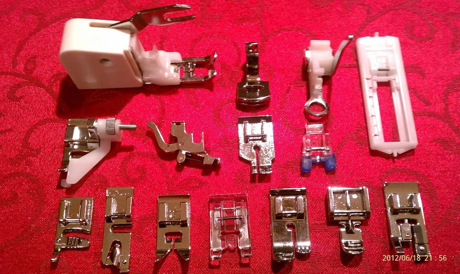 Low Shank Snap On Sewing Feet 16 pc. Set Lot Brother