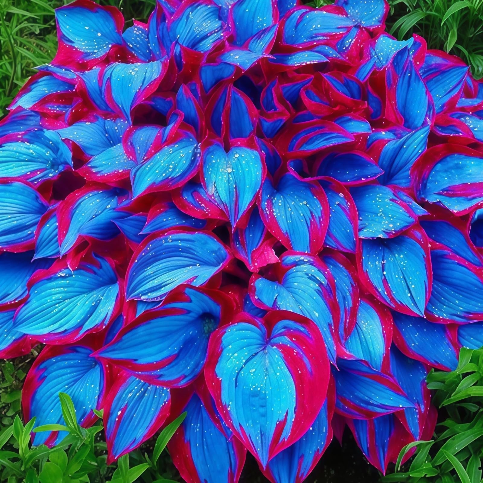 Thriving Hosta Bulbs Perennial UK, Rare and Beautiful Hostas Rhizome in Bulk,Planting for Stunning Garden Displays-10 Bulbs-D