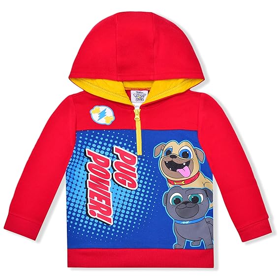 Disney Boy's Pullover Hoodie Toy Story Mickey Mouse Monsters Inc The Incredibles McQueen Lion King Puppy Dog Winnie The Pooh