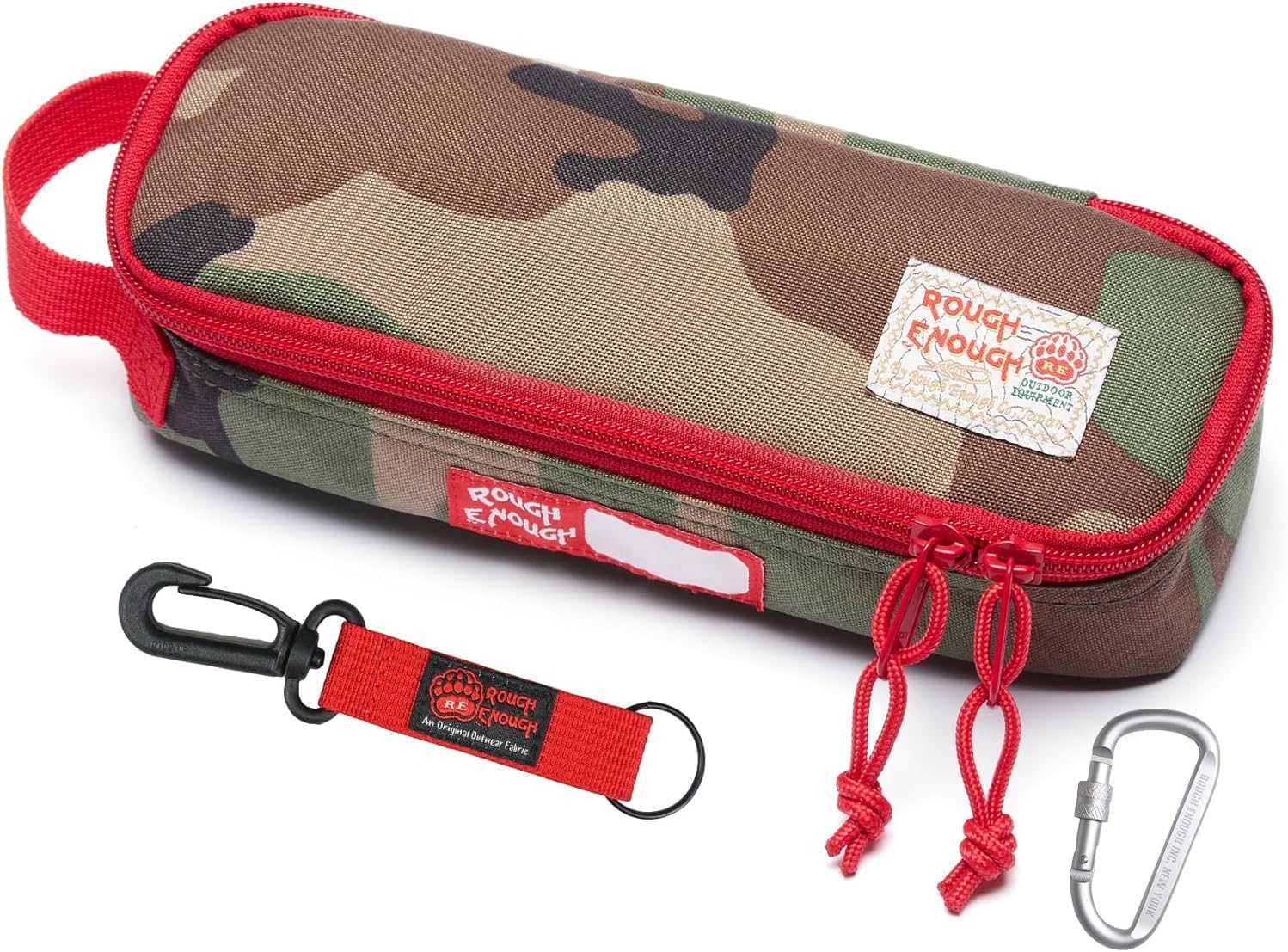 RE ROUGH ENOUGH Pencil Case Box for Kids Boys Adults Small Tool Bag Pouch Cordura