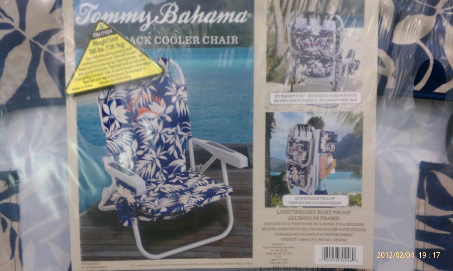 2 Tommy Bahama Backpack Cooler Beach Chairs & Umbrella