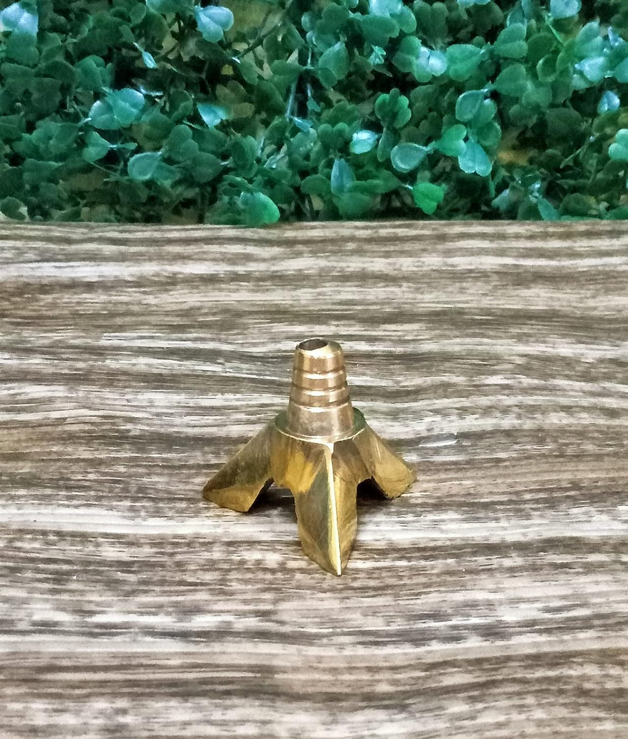 Flickkerbox Brass Wick Holder/Vilakku Thiri Stand for Oil Lamp Pooja/Kartika/Fits in All Type Diyas/Cup/Plate/Pramida/Stand for Cotton Batti/Multipurpose (Pack of 10)