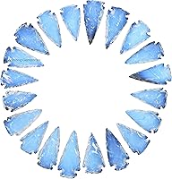 Vista 37 de Amazing Gemstone Punta de flecha de cuarzo Aura de Titanio, cristal y piedra curativa, cabeza de flecha de roca pedernal – 2 a 3 puntas de flecha