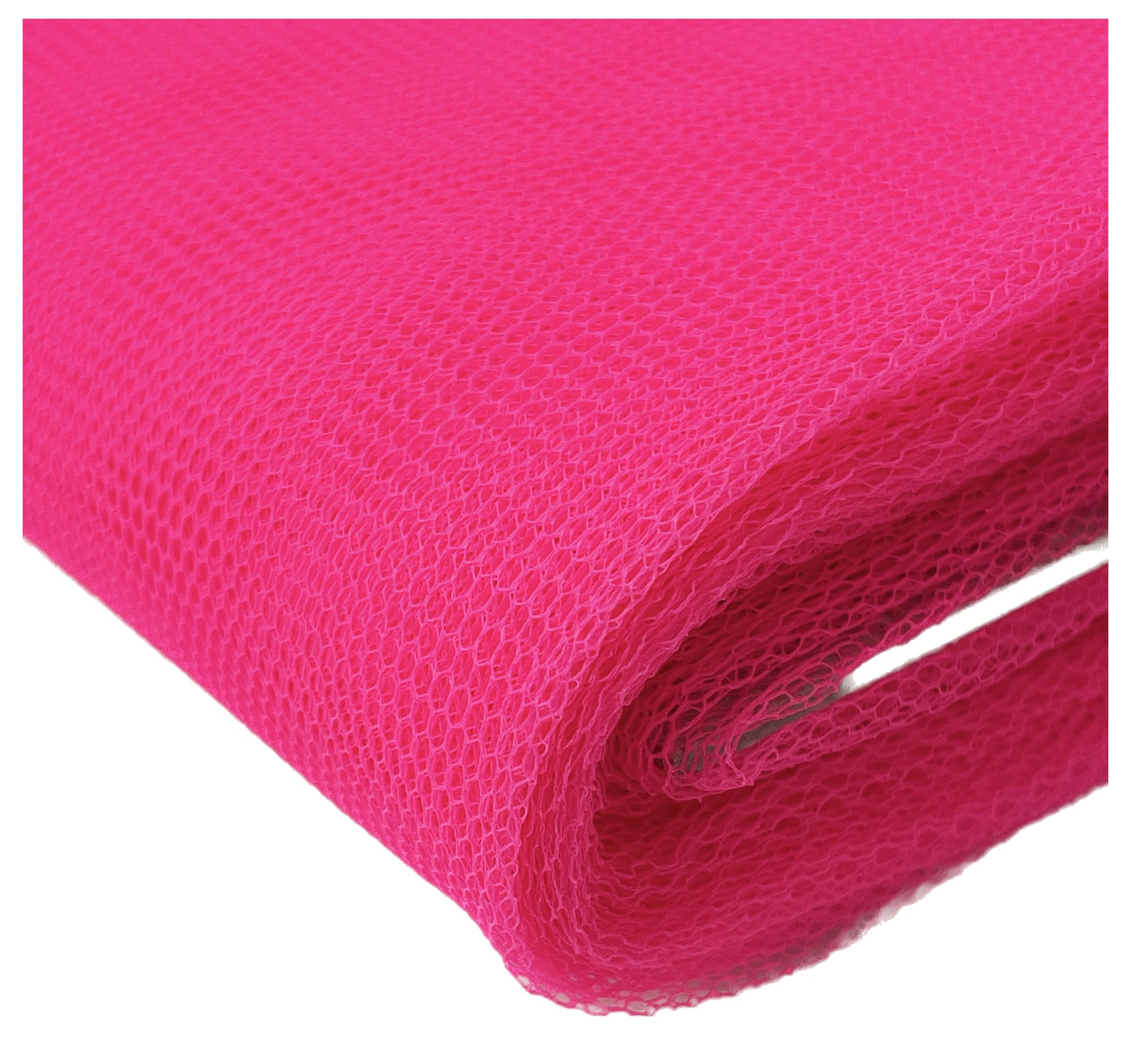 Flo Cerise Dress Net Fabric 100% Polyester Flare Free Tutu Tulle Mesh Veil Bridal Material (100 x 150cm (1 Metre))