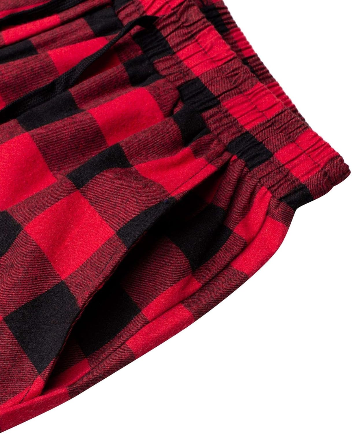 Alimens & Gentle Mens Heavyweight Flannel Plaid Pajama Pants 100% Cotton Sleep Lounge Pant - Image 4