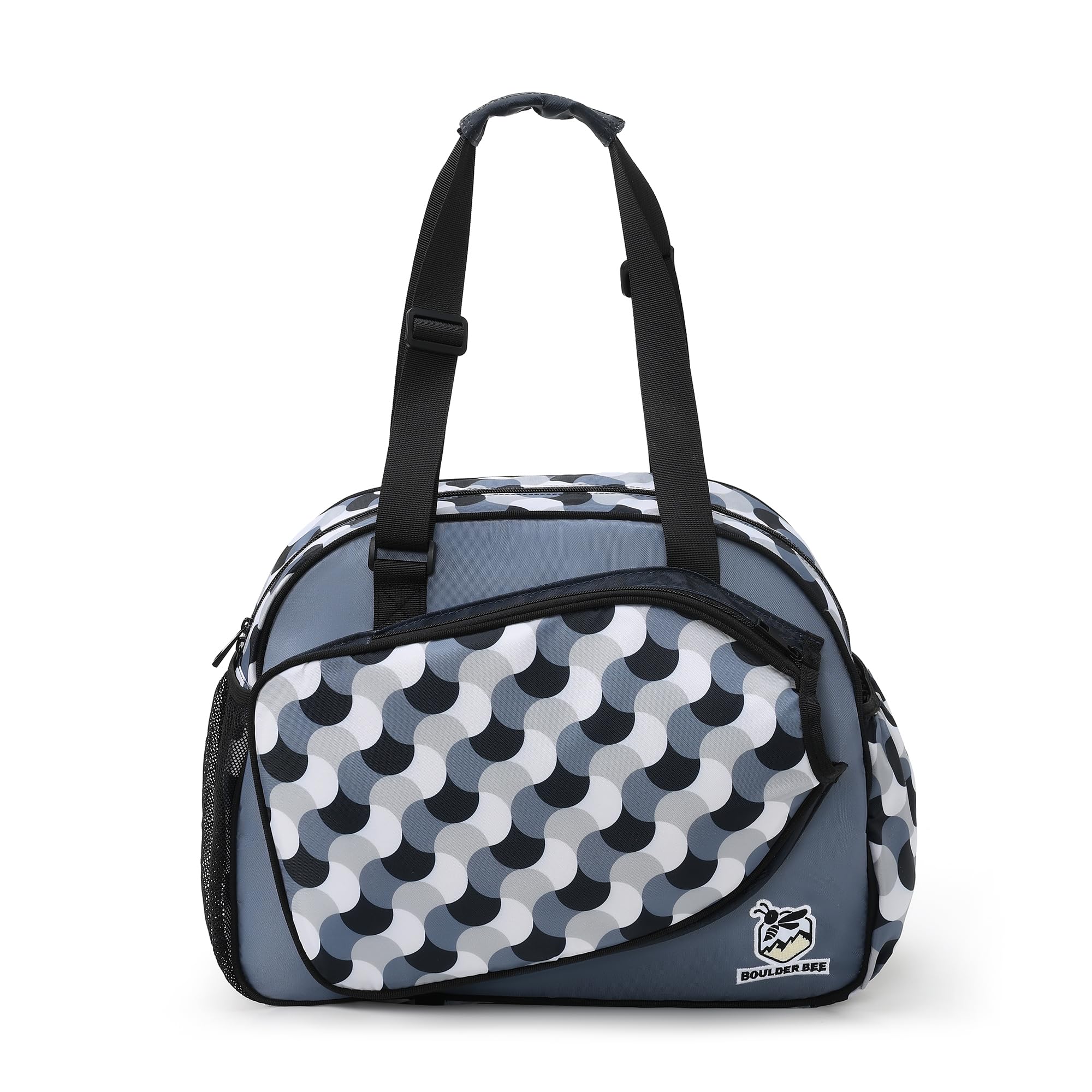 Boulder Bee Pickleball Bags, Premium Pickleball Tote Bag for Girls, Women’s Hand/Shoulder Gym Bag w Water Bottle Holder, with Pickleball Racquet/