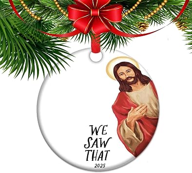 Funny Christmas Ornament 2025 - Year Reviewed Keepsake Gift