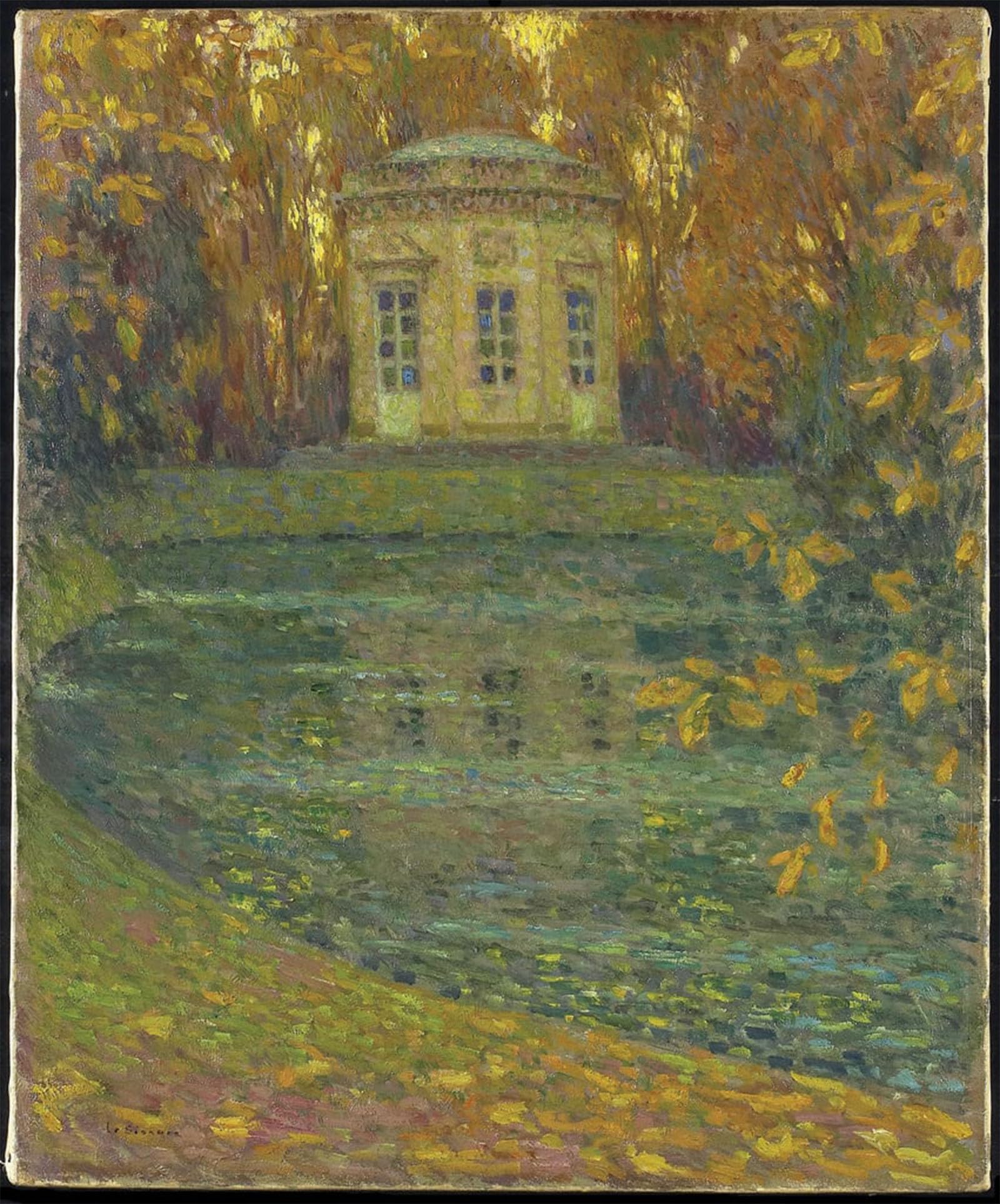 SERENDIPITP Vintage Picture Print on Canvas Wall Art Poster the Belvedere At Trianon Versailles by Henri Eugene Augustin Le Sidaner Artwork Print Poster for Wall Decor 60x90cm