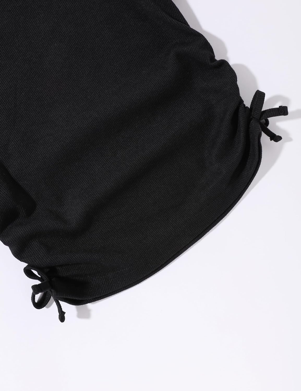 Crazyme Girls Clothes Ruched Drawstring Short Sleeve Knit Top and Camo Print Pants 2 Piece Girls Outfits 7-14 Years - Image 8