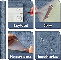 Vista 37 de Grey Wallpaper Grasscloth Peel and Stick Wallpaper 17.7inchx196.8inch Textured Peel and Stick Grasscloth Removable Grey Contact Paper for Cabinets