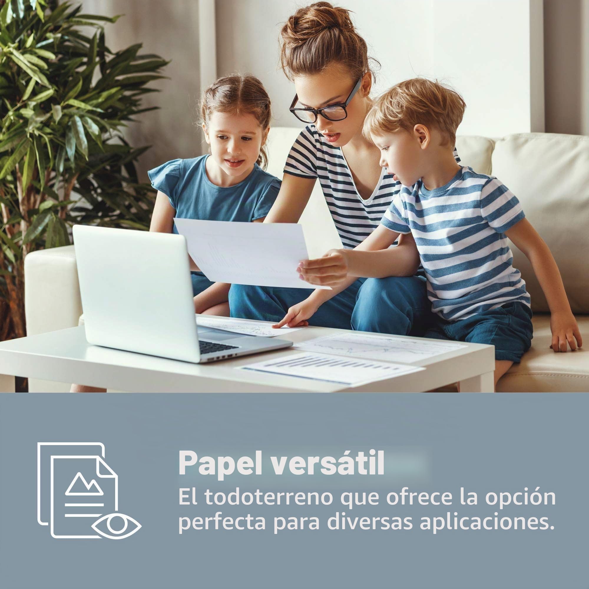 HP CHP150C Papel de Impresión para Oficina y Uso Doméstico, Pack de 5 x 500 hojas/A4/210 x 297 mm, Color Blanco