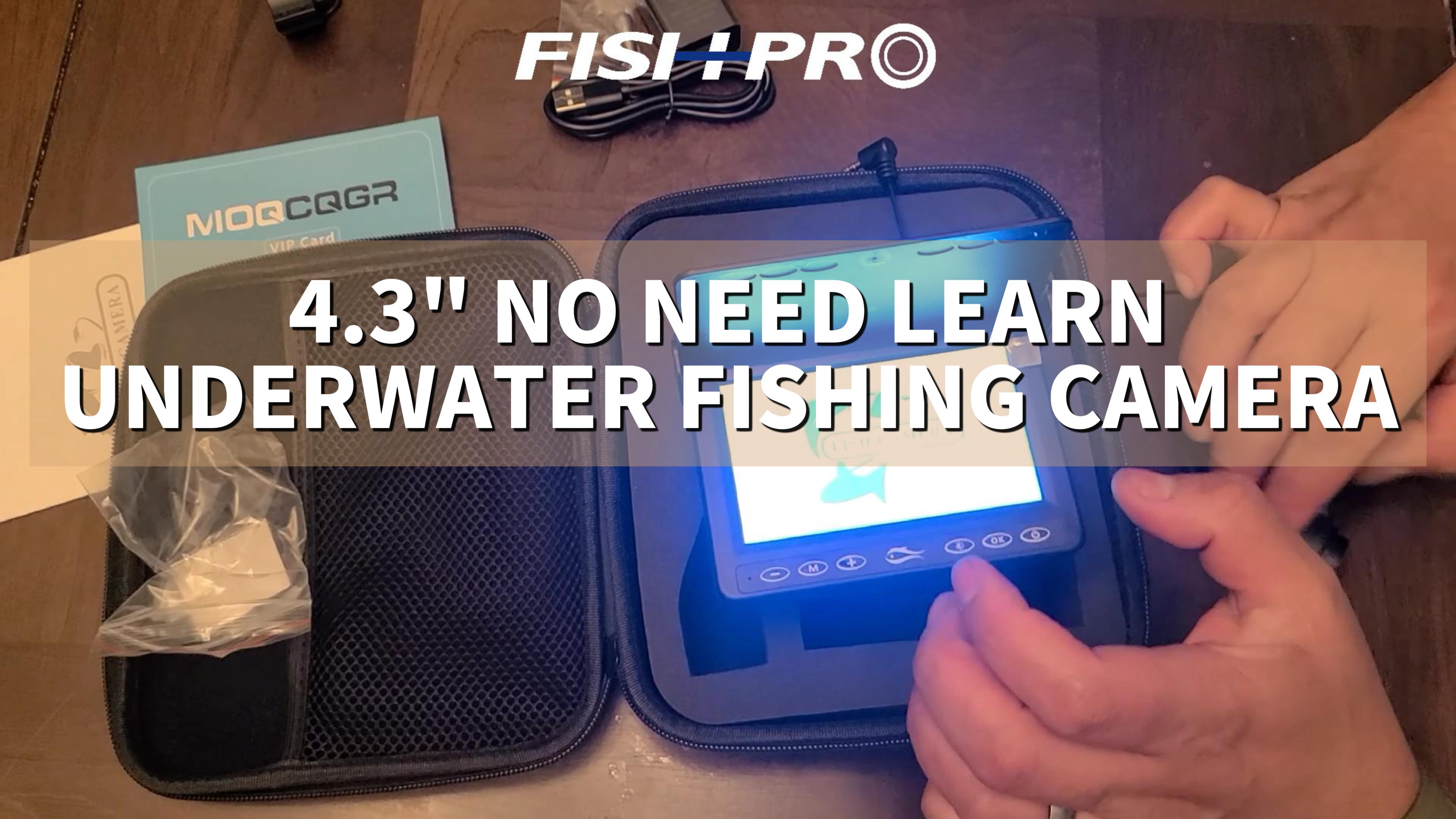 FishPRO® 2026 New] Underwater Fishing Camera 4.3''IPS- DVR w/ 32GB