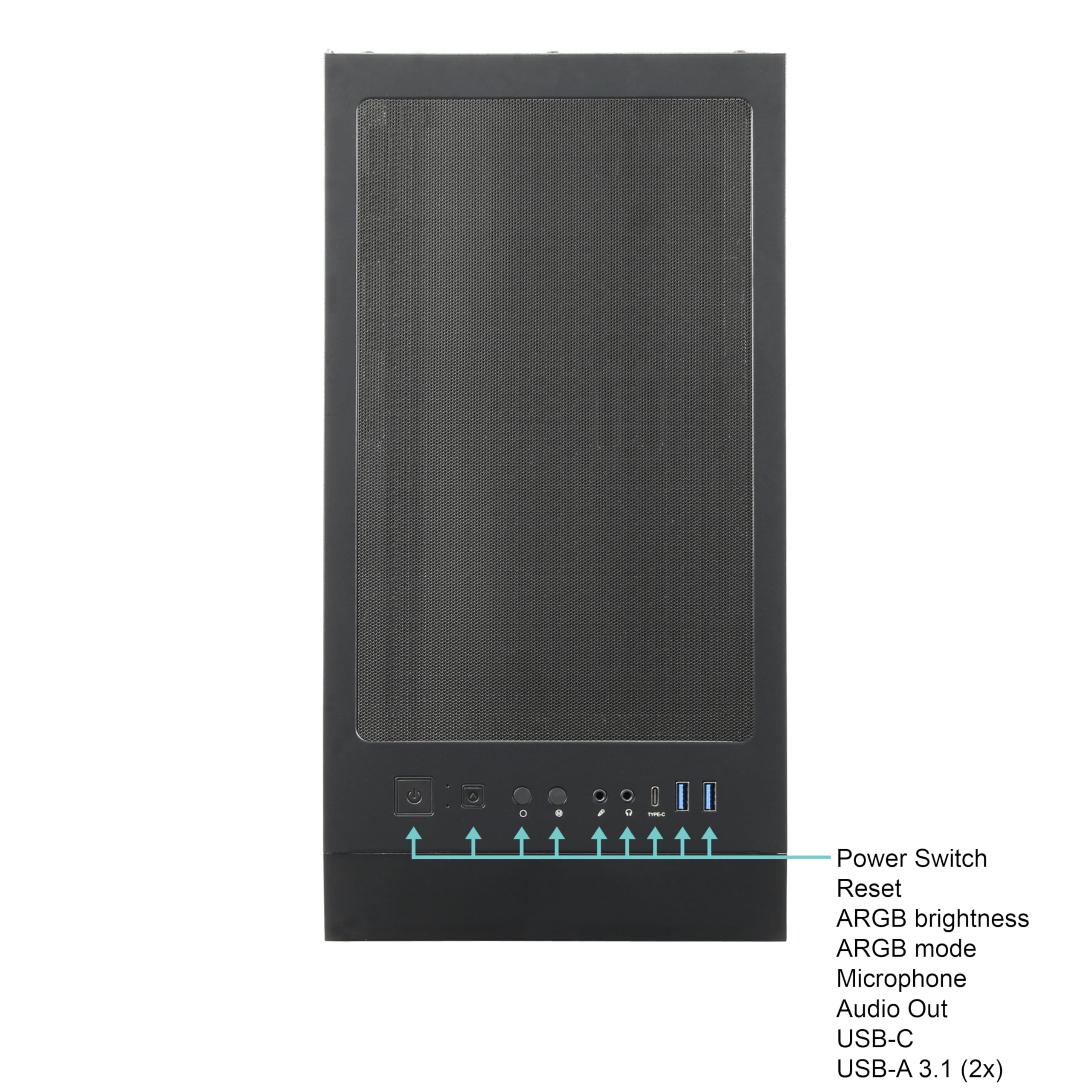 Ankermann Quantum Gaming PC | AMD Ryzen 5 9600X | AMD RX 9060XT 16GB | 32GB DDR5 RAM | 1TB NVMe SSD | Windows 11 | WLAN & Bluetooth