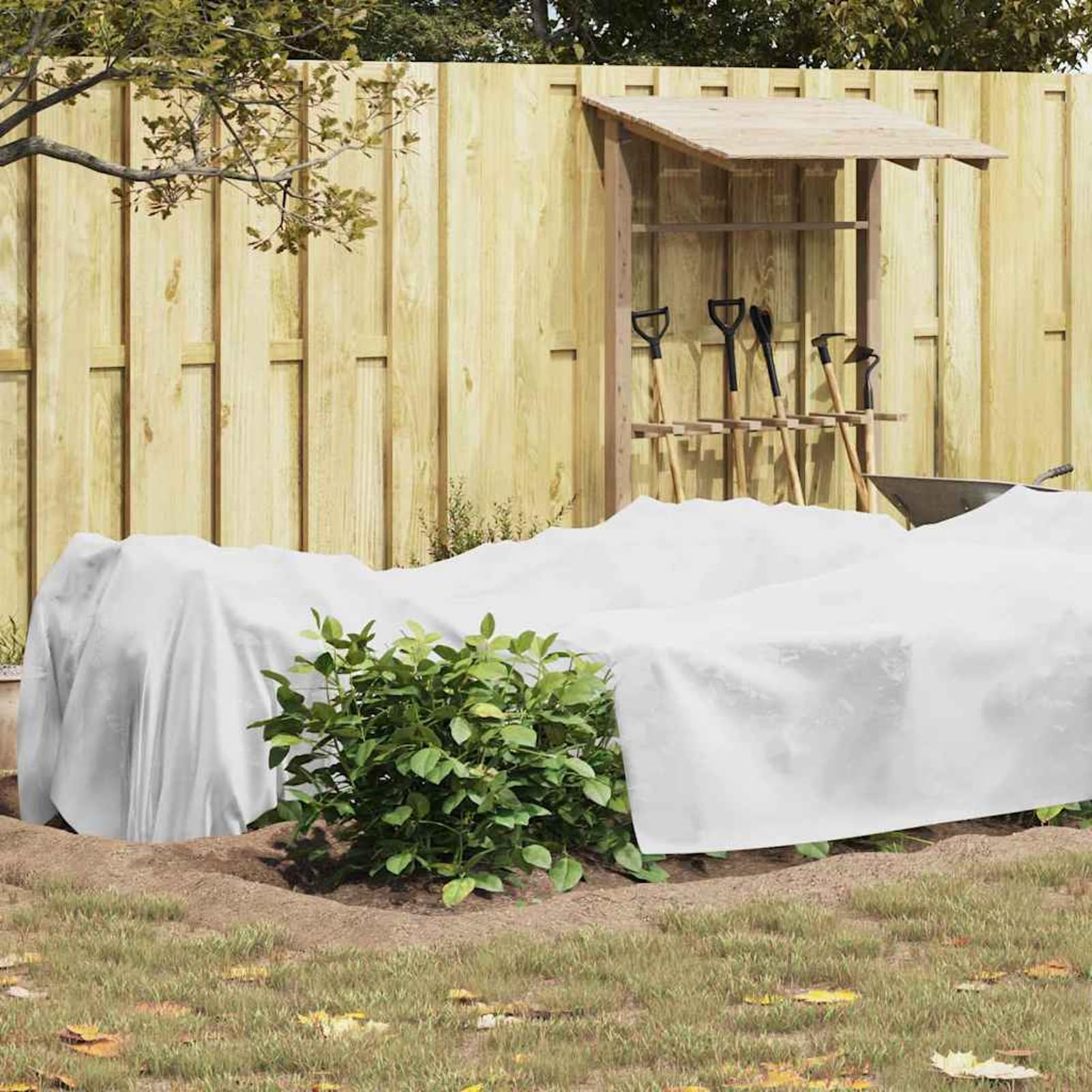 Gecheer Frostschutz Vlies, Pflanzen Vliesstoff Schutz Winter Wetter, Weiß 50 x 1,6 Meter, Nicht gewebtes Material, UV beständig, für Garten Pflanzen, Terrasse und Balkon