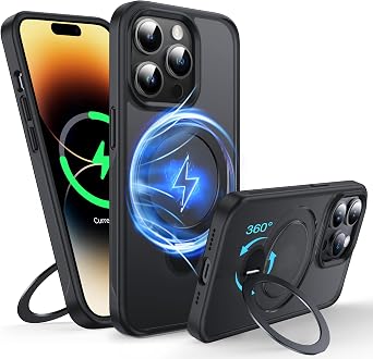 360Rotatable Magnetic Ring for iPhone 14 Pro Case with MagSafe