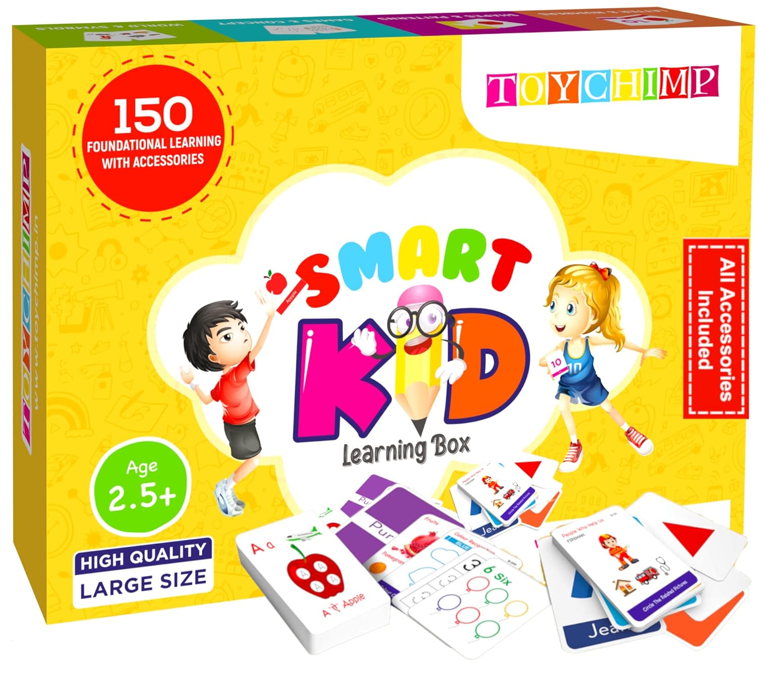 Buy TOYCHIMP® Activity Flash Cards Box for 2.5 Years and Above Boys