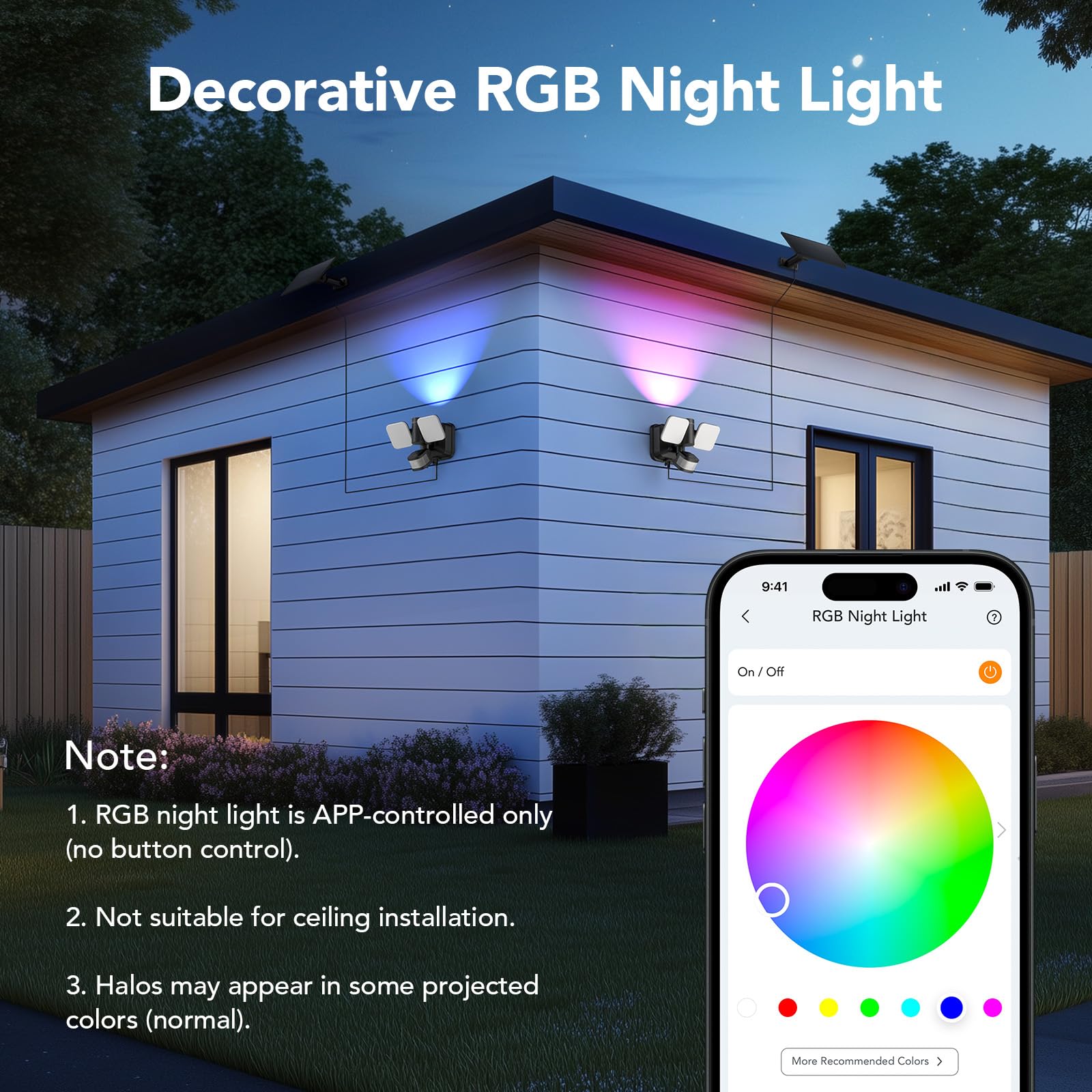 Linkind Foco inteligente para exteriores con doble fuente de alimentación, reflector LED de 25 W con doble potencia (solar y eléctrico), 3000 LM IP65, sensor de movimiento, atenuación CCT