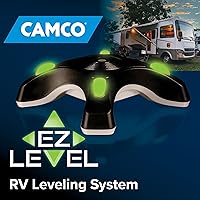Vista 2 de Camco Camper EZ Level - Easy RV Leveling System - Features Illuminated Indicator Lights & Automatic Shut-Off Function when Not In-Use - Includes