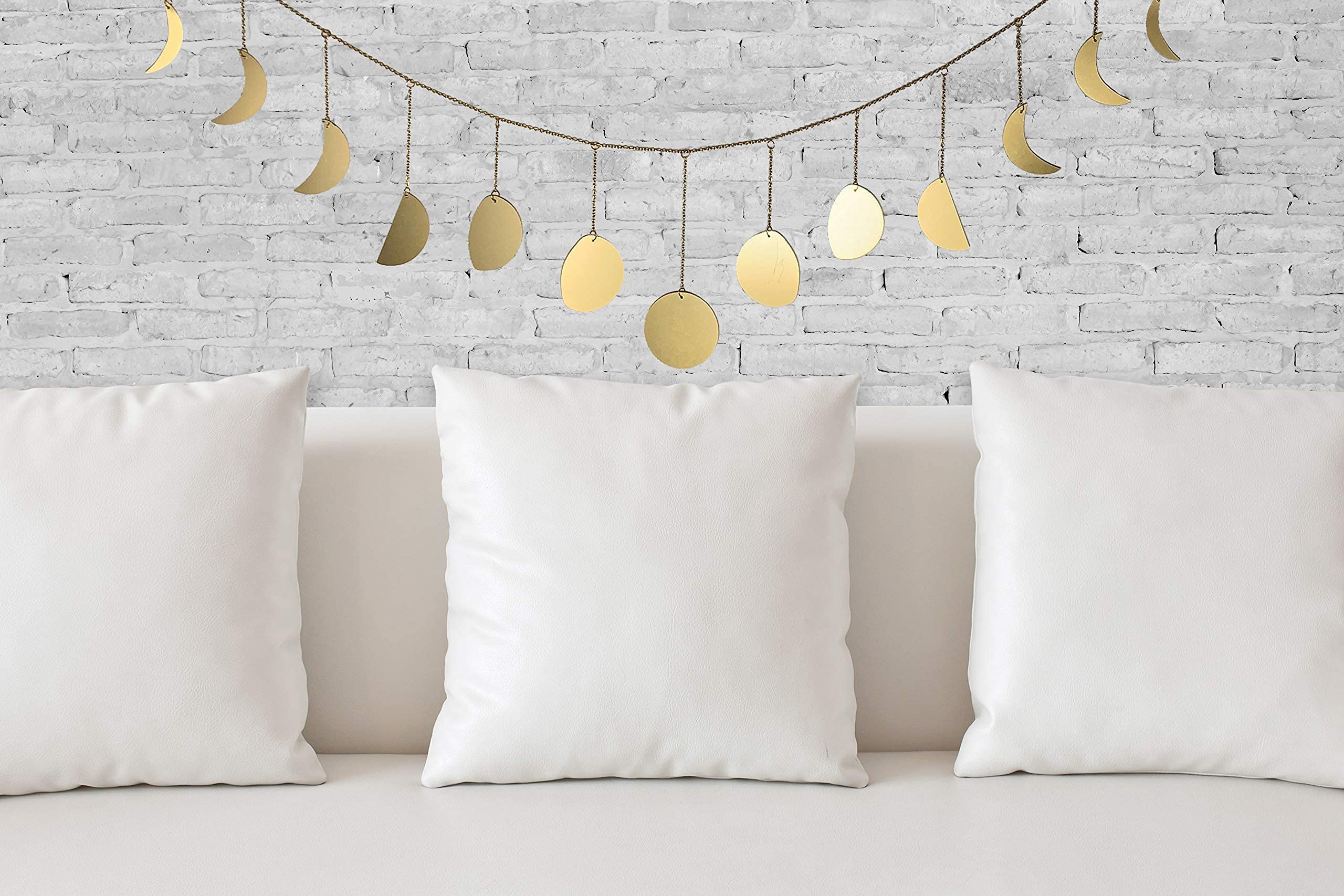 Moon Hanging Wall Decoration, Handmade Bohemian Decor, Boho Accents Moon Phases Wall Art, Lunar Cycle Wall Tapestry, Full Moon Hanging Wall Pediment For Bedroom, Living Room Apartment