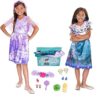 Disney Encanto Madrigal Sisters Dress Up Trunk, Mirabel & Isabela Fashion Dresses Fit Sizes 4-6x [Amazon Exclusive] - Buy now