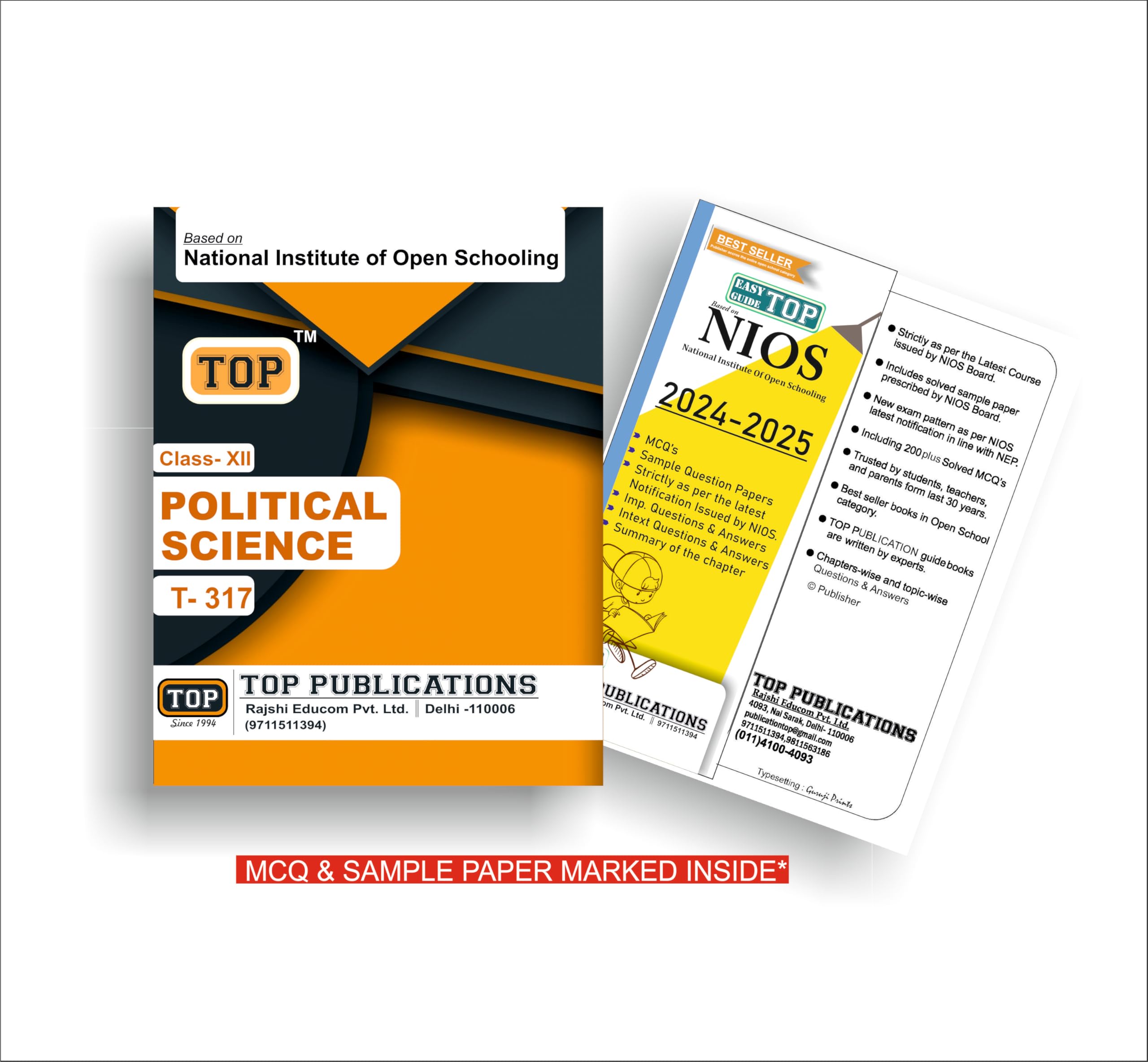 TOP NIOS Political Science Guide Class 12 (T-317)