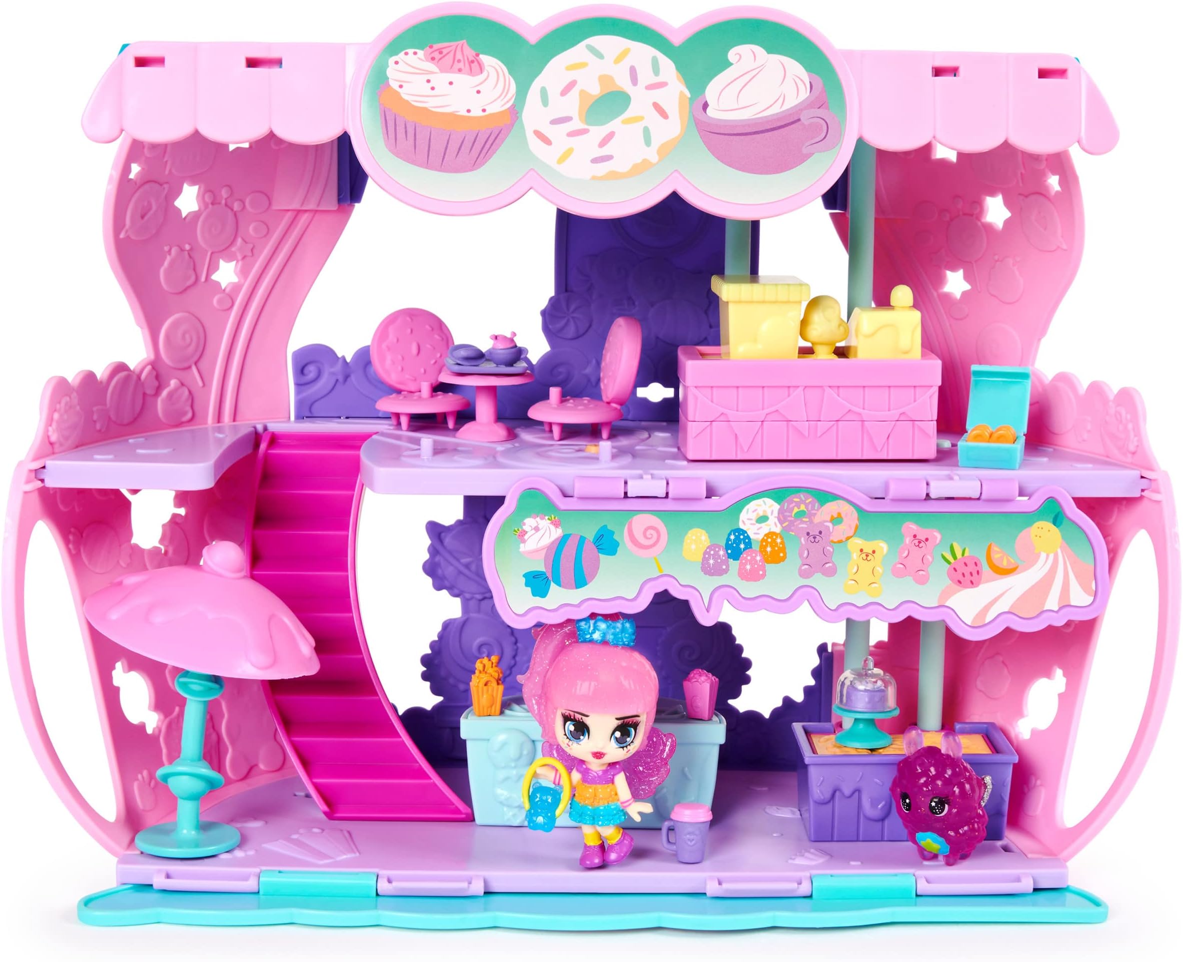 CollEGGtibles, Cosmic Candy Shop 2-in-1 Playset with Exclusive Pixie and Hatchimal, for Kids Aged 5 and up