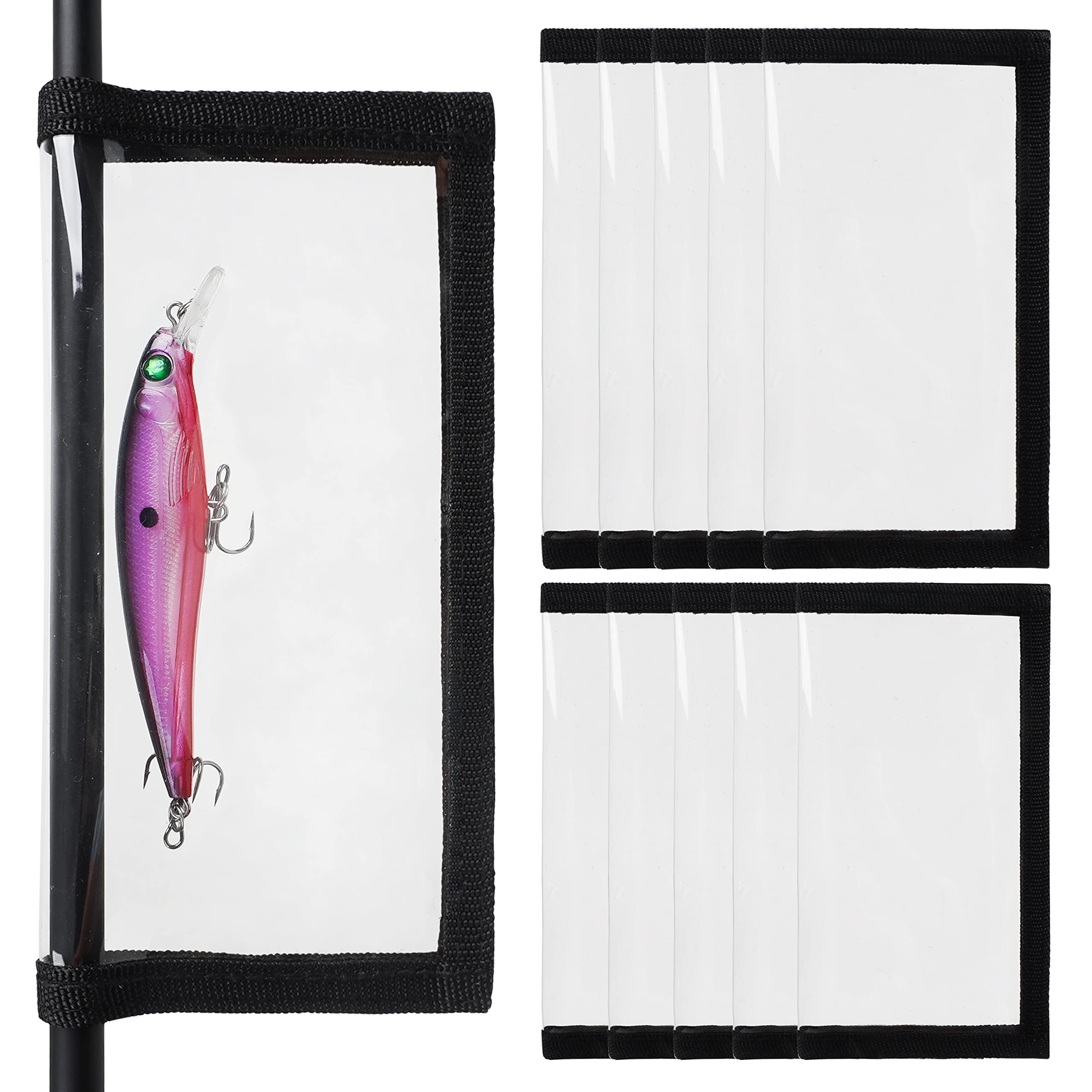 Enveloppes de leurre de pêche en PVC transparent - Protection