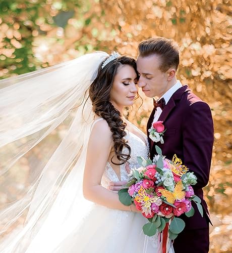 Miniatura 2 de 152 accesorios para ramo de flores, 100 alfileres de ramo de ramilletes, 48 decoraciones de pared de mariposa 3D a granel y 4 mini coronas para