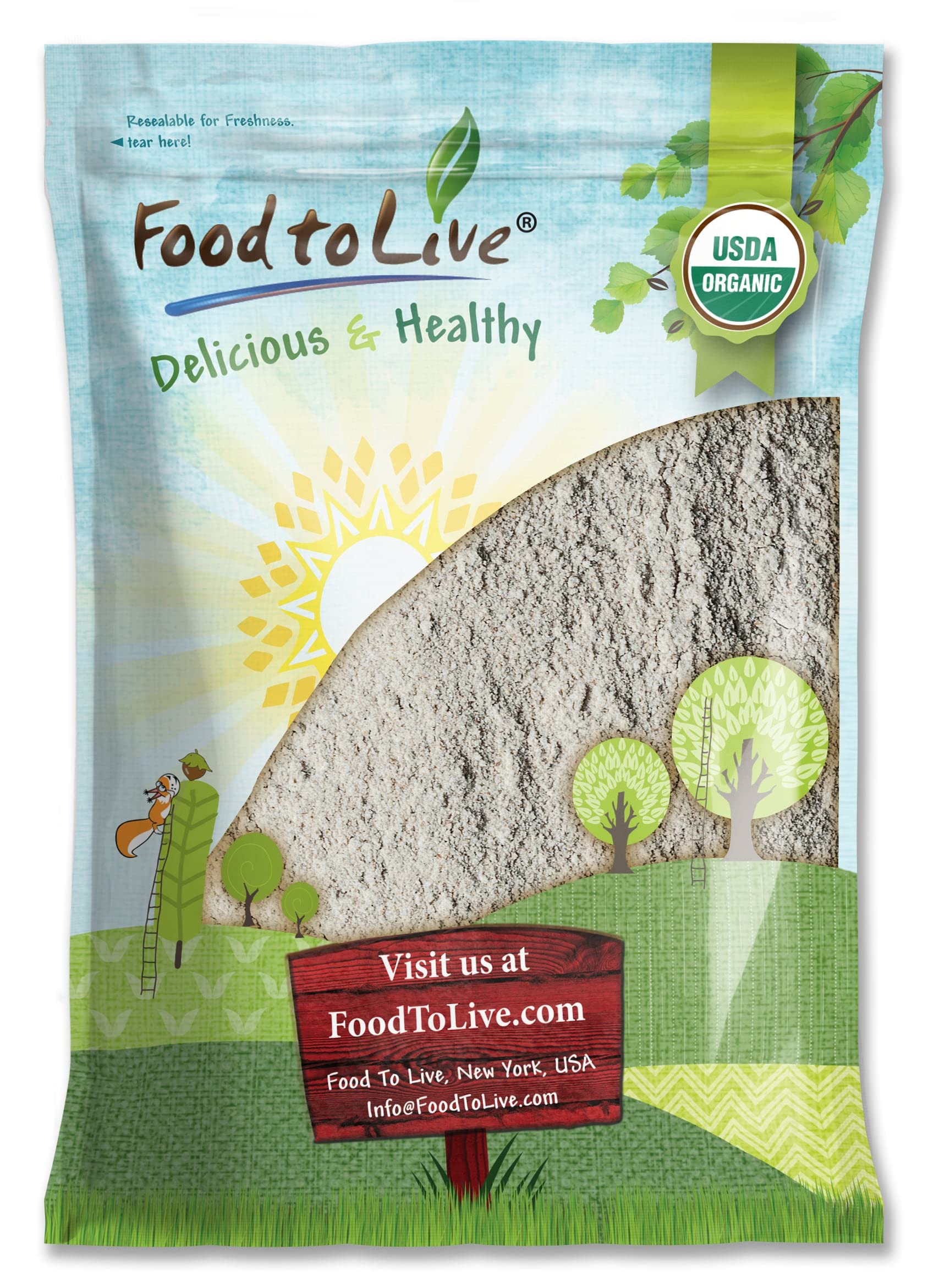 Food to Live Organic Dark Rye Flour