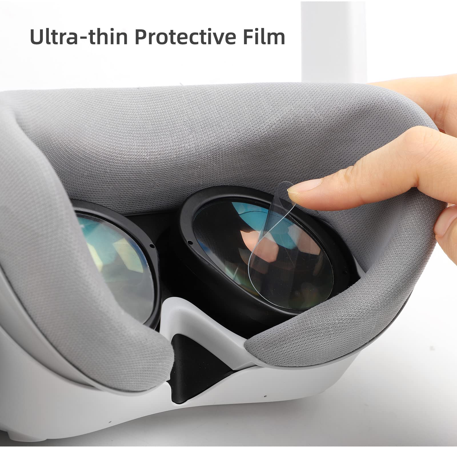 2 Set Film de Protection Souple pour PICO 4 Casque VR Casques de réalité virtuelle pour Les Lunettes et Ecran Anti-Scratch Anti-Huile Anti-Empreinte Digitale