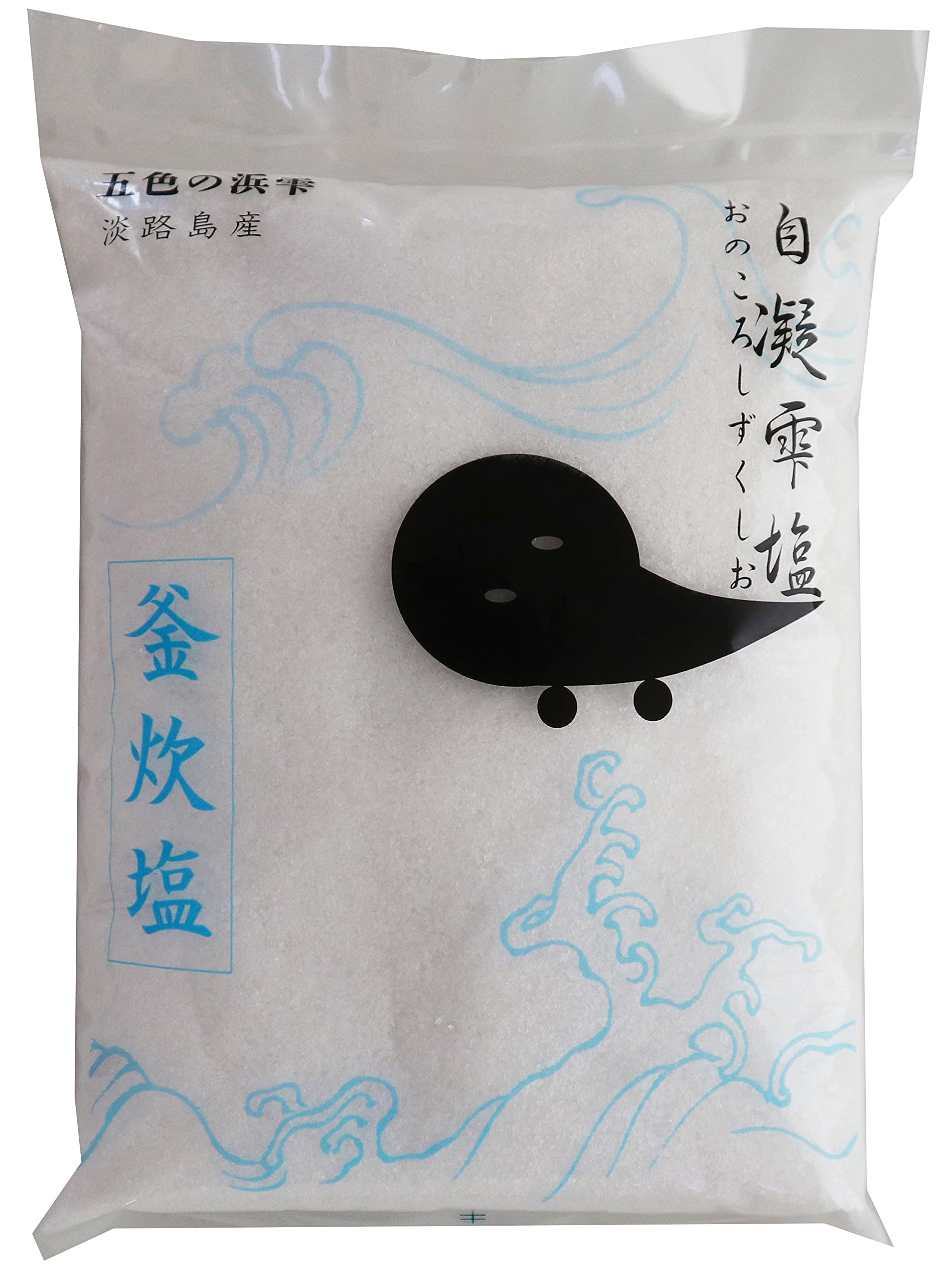 Amazon.co.jp: 五色の浜雫 自凝雫塩(おのころしずくしお) 1kg : 食品