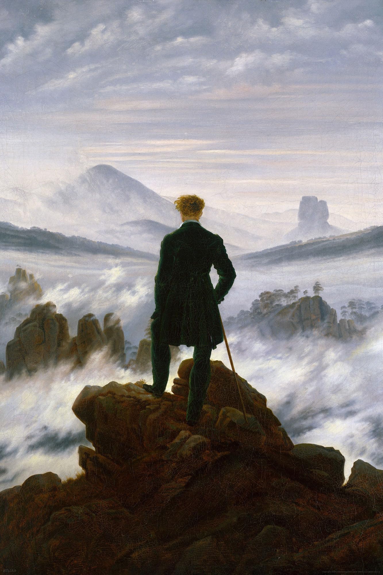 Caspar David Friedrich The Wanderer Poster Art Poster Print 61 x 91.5 cm