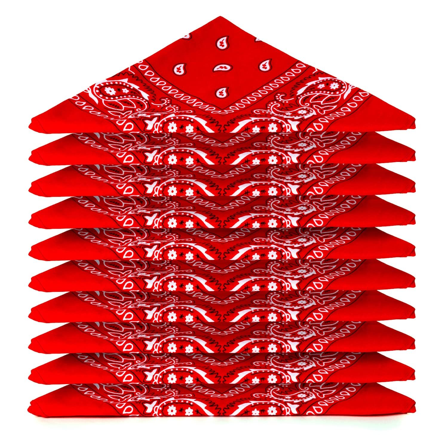 Karl Loven EL BANDANA - Lote de bandanas 100% Algodon de primera calidad Paisley Panuelo Cabeza Cuello Bufanda - Juego de 5/10/20 — view 12