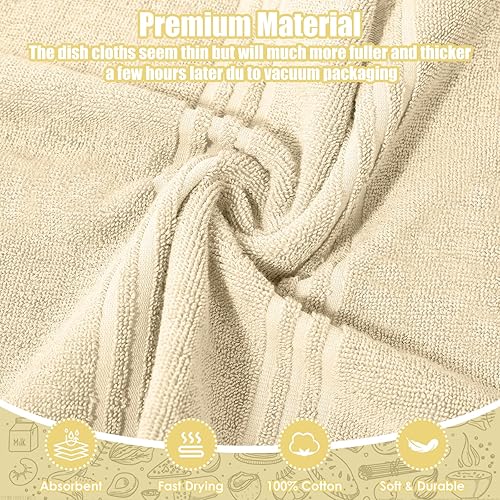 Miniatura 4 de Juego de paños de cocina y paños de cocina con guantes de horno, paños de cocina 100% algodón para cocina, manoplas de horno resistentes al calor de