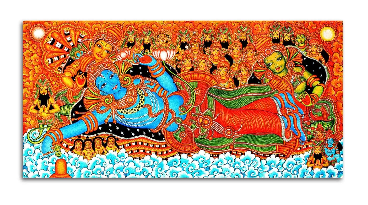 See full amazon price history chart for PIXELARTZ Kerala Mural Canvas Painting - Vishnu Avatar Krishna Traditional Canvas Painting - (20x10 Inches, Small) (Unframed) PIXELARTZ Kerala Mural Canvas Painting - Vishnu Avatar Krishna Traditional Canvas Painting - (20x10 Inches, Small) (Unframed) (B076B3NDJS) Amazon Price History, Amazon Price Tracker