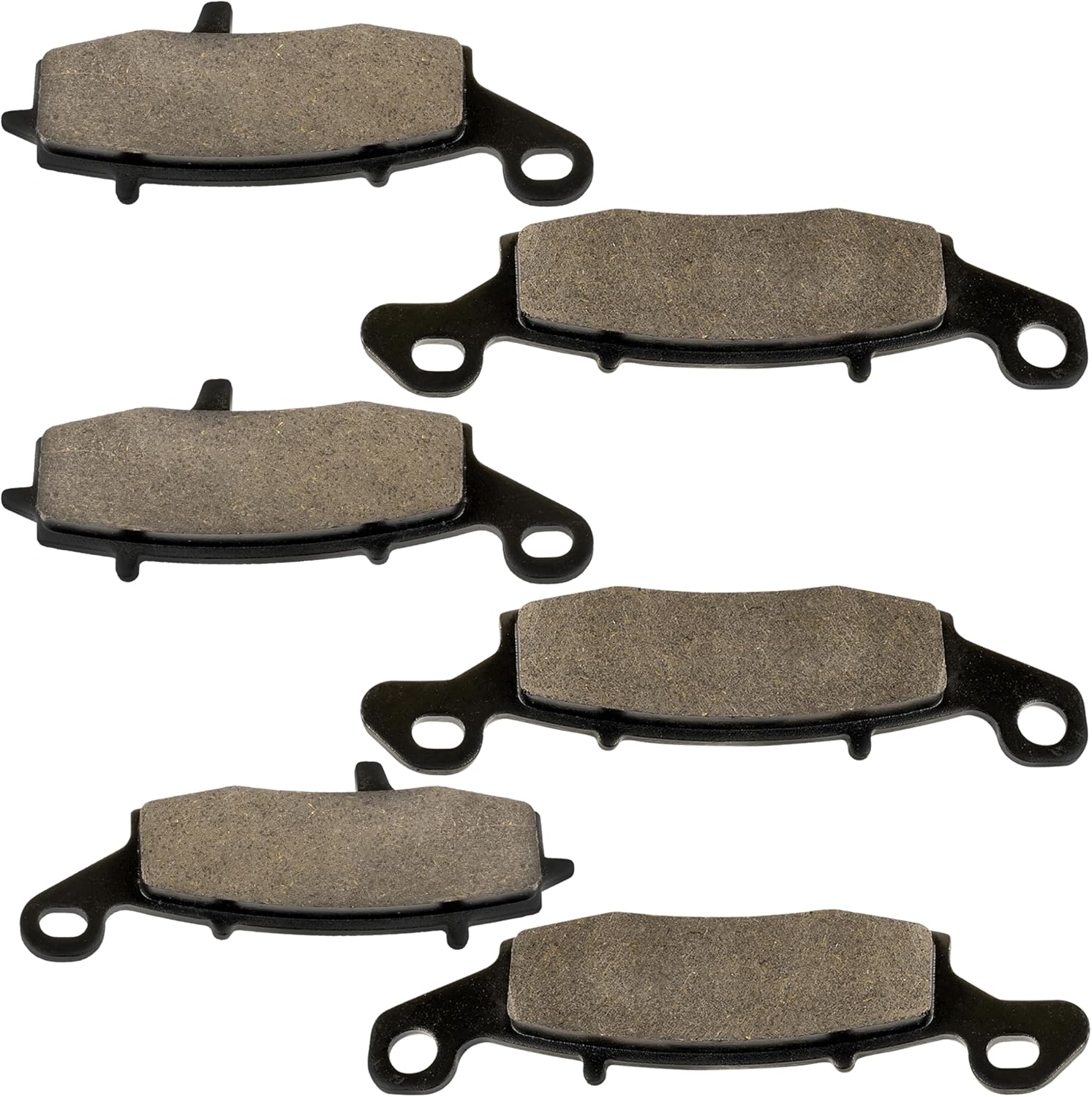 Caltric Front Rear Brake Pads Compatible with Kawasaki Vn900 Vn 900 Vulcan 900 Classic Lt 2006-2010 Front Rear Pads