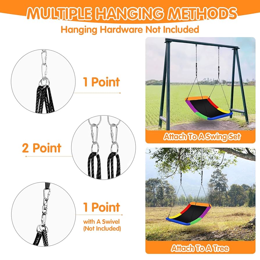 Amazon.com: Costzon 700 lbs Giant 60'' Platform Tree Swing