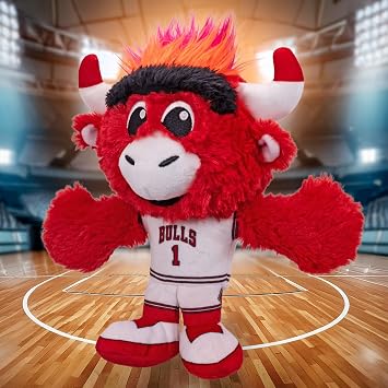 Bleacher Creatures Chicago Bulls Benny Mascot 8 Kuricha Sitting Plushees- Soft Chibi Inspired Mascot