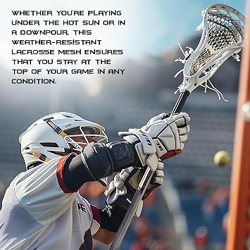Semi-Soft Lacrosse Mesh - High-Performance Stringing Mesh for Enhanced Ball Control & Durability