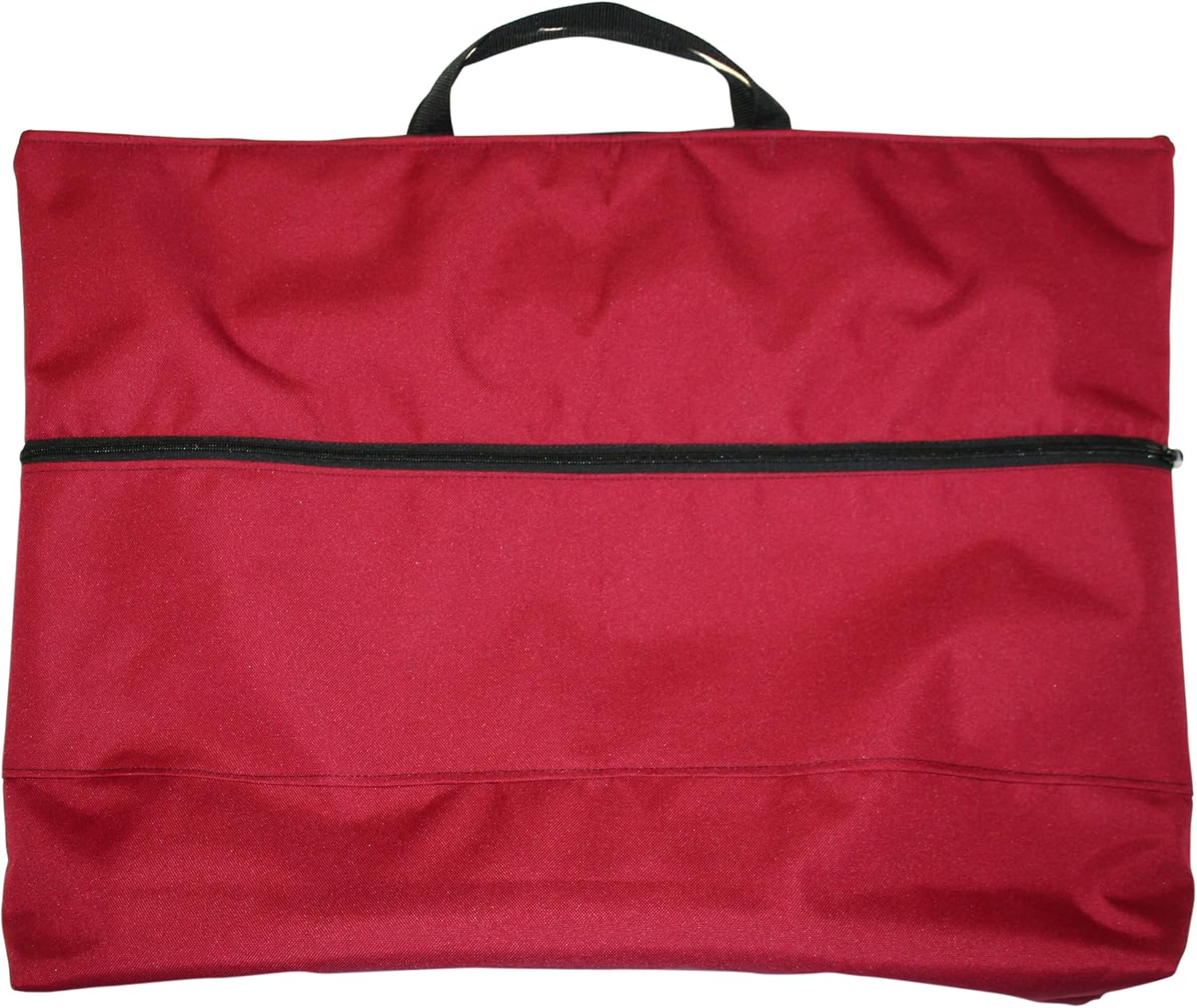 Red 24 inch Padded Fleece Lined Portable TV Case with bed Carry