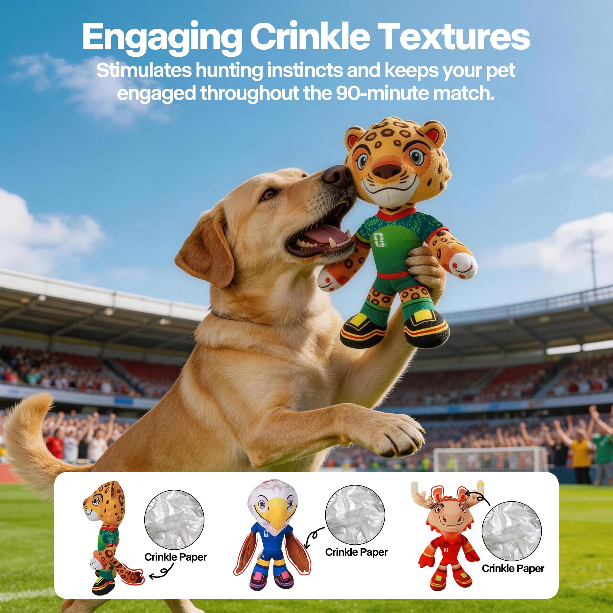 FIFA 2026 Mascotte Jouets en Peluche pour Animaux 27,9 cm
